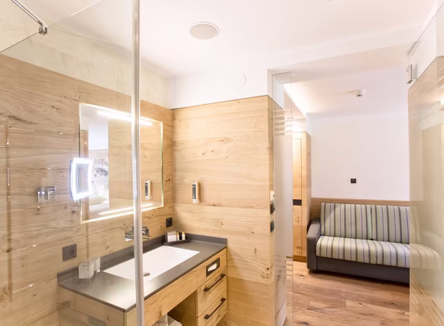 Badezimmer Junior Suite im Landhaus Sonnenhof