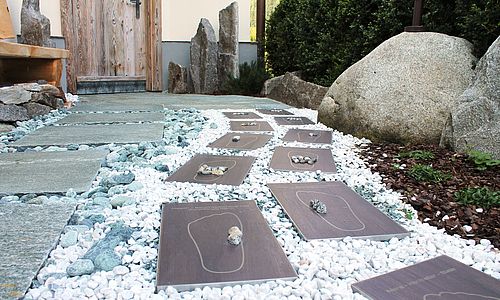 Tile- & Stone-Barfußweg mit Platten für Fußreflexzonenmassage